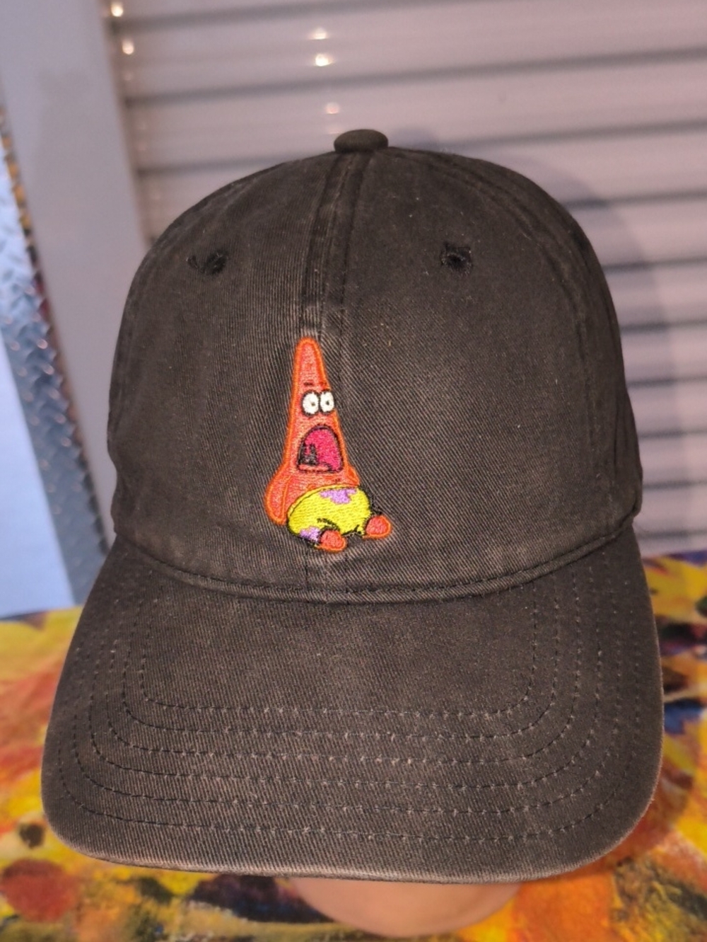SpongeBob SquarePants Embroidered Character Strapback Cap Hat OSFM